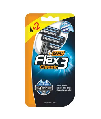 Rasoir Bic Flex 3 : 4 Paquets de 2 Lames