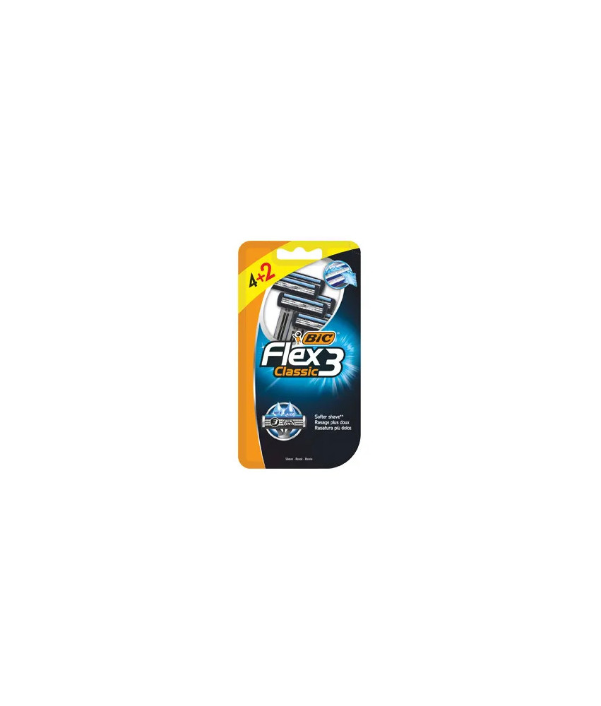 Rasoir Bic Flex 3 : 4 Paquets de 2 Lames