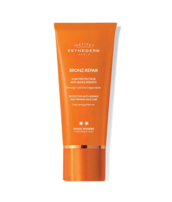 Soin protecteur anti-rides fermeté pour un bronzage parfait