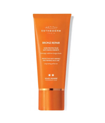 Soin protecteur anti-rides fermeté pour un bronzage parfait