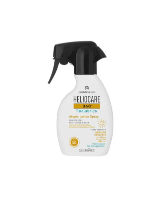 Protection maximale pour les peaux sensibles avec Heliocare 360 Pediatrics Atopic Lotion Spray SPF50+ 250ml