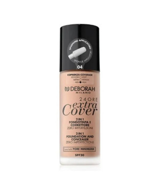 Maquillage couvrant et protecteur: Deborah Milano 24 Ore Extra Cover 2 En 1 Spf20 04 30ml