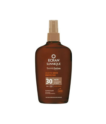 Protégez-vous avec style avec l'Ecran Sunnique Brume Soyeuse Huile Sèche SPF30