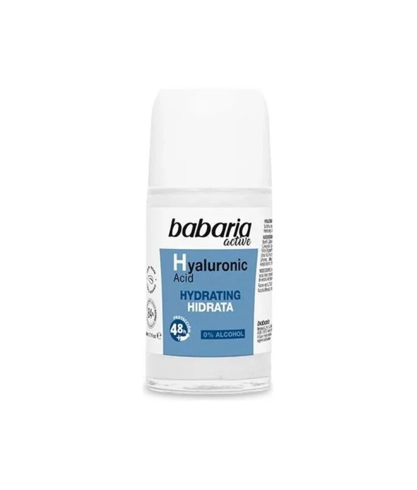 Déodorant Roll-On Babaria à l'Acide Hyaluronique 0%Alcool 50ml