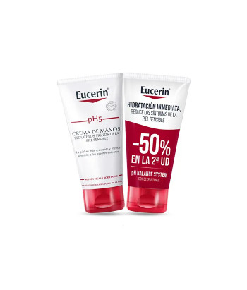 Eucerin Ph5 Crème Mains 2x75ml - Soin Essentiel