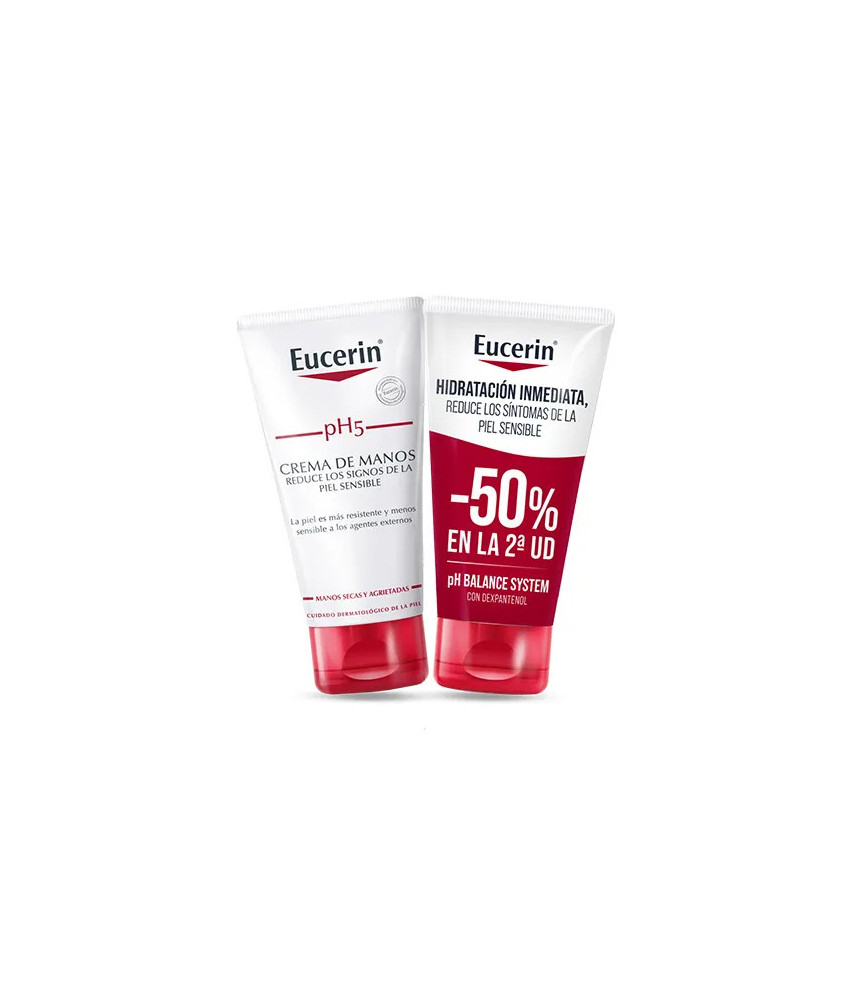 Eucerin Ph5 Crème Mains 2x75ml - Soin Essentiel