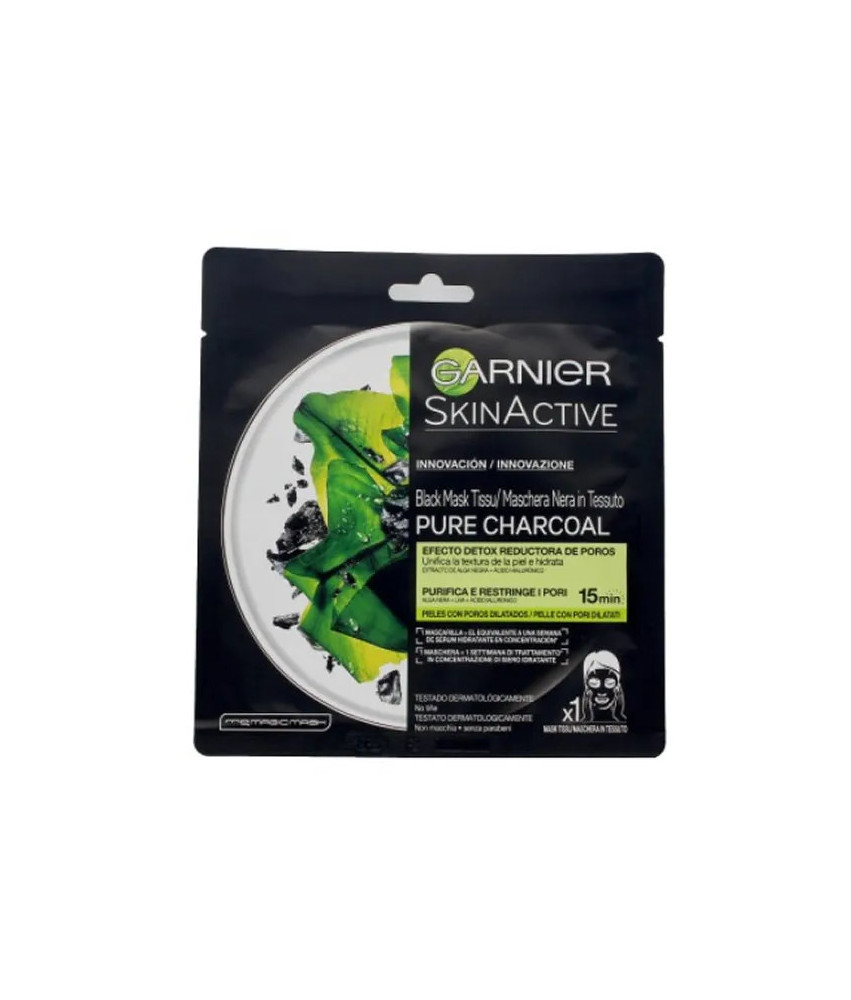 Masque tissu purifiant au charbon Garnier SkinActive - 1 unité
