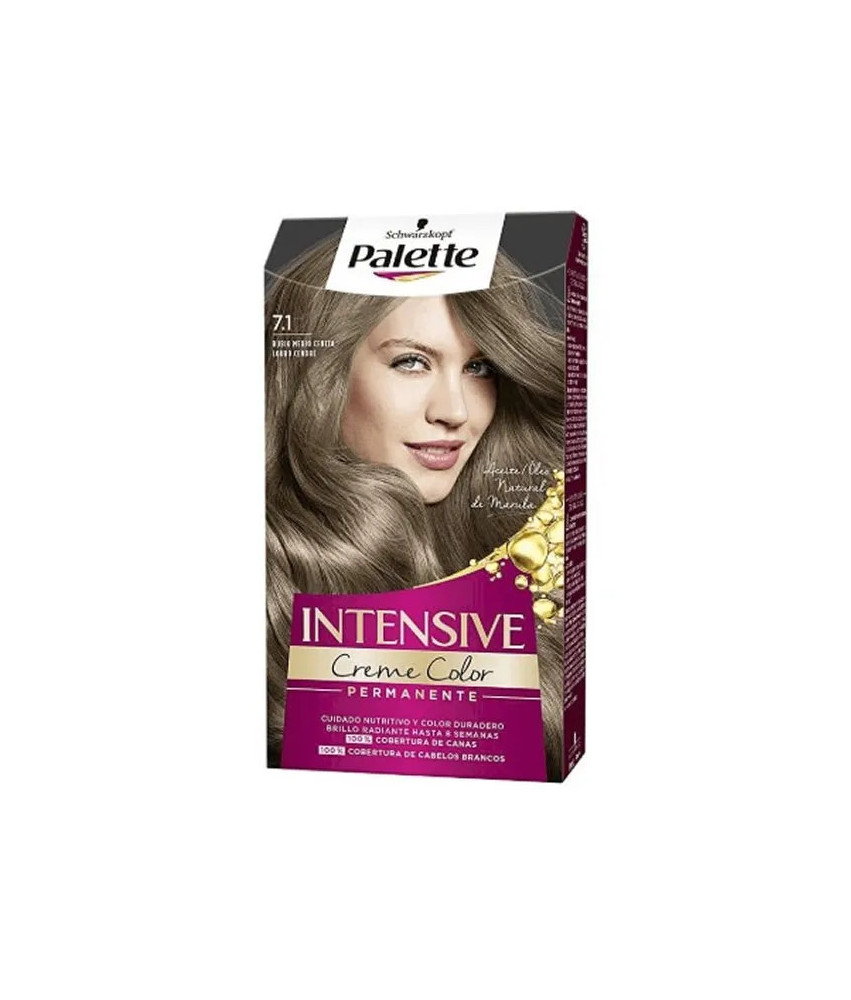 Coloration Schwarzkopf Palette Intensive Creme 7.1 Blond Cendré Moyen