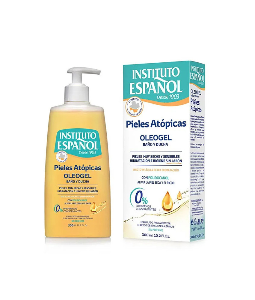 Instituto Español Atopique Peau Oleogel 300ml: Bain & Douche
