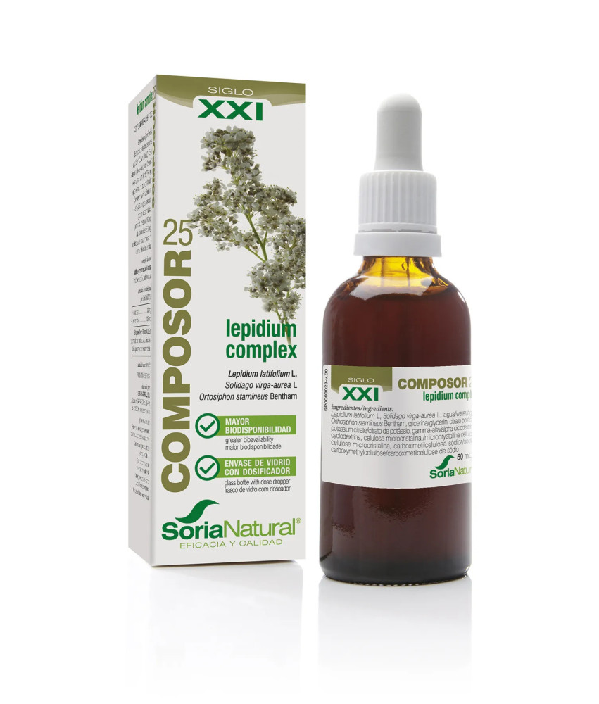 Soria Composor 25 Lepidiums Xxi 50ml - Puissance naturelle pour votre bien-être