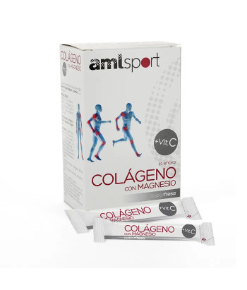 Ana María Lajusticia Collagène avec Magnésium Amisport Fraise 20 Sticks
