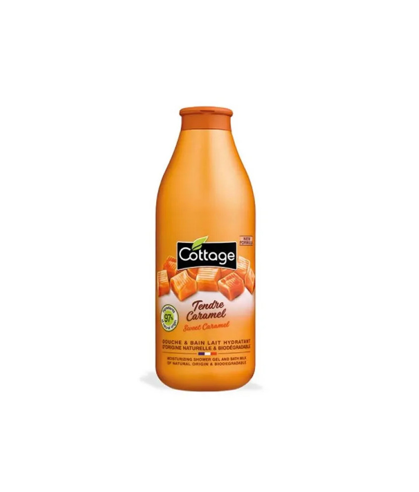 Douche Caramel & Lait Hydratant Cottage 750ml