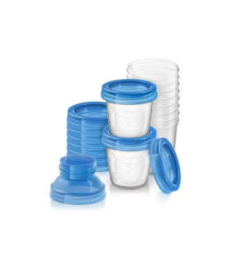 Récipients à lait maternel Avent Via 10 verres
