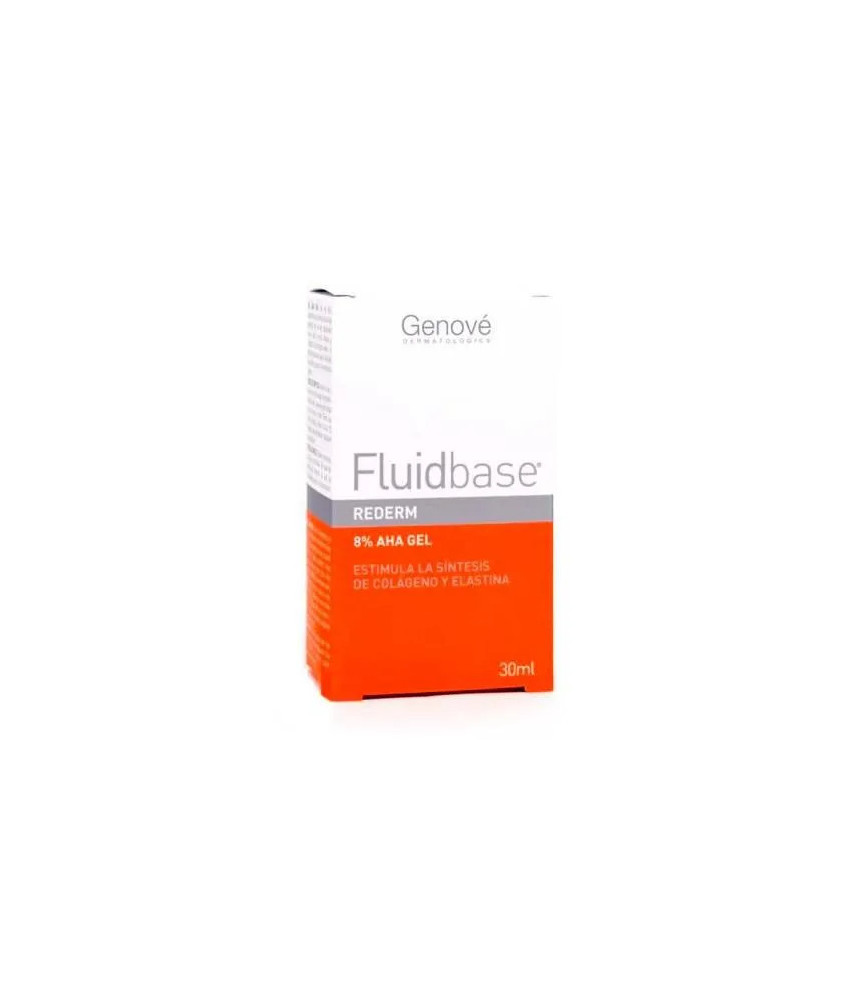 Gel Genové Fluidbase Rederm 8 AHA 30ml - Renouvellement cutané optimal