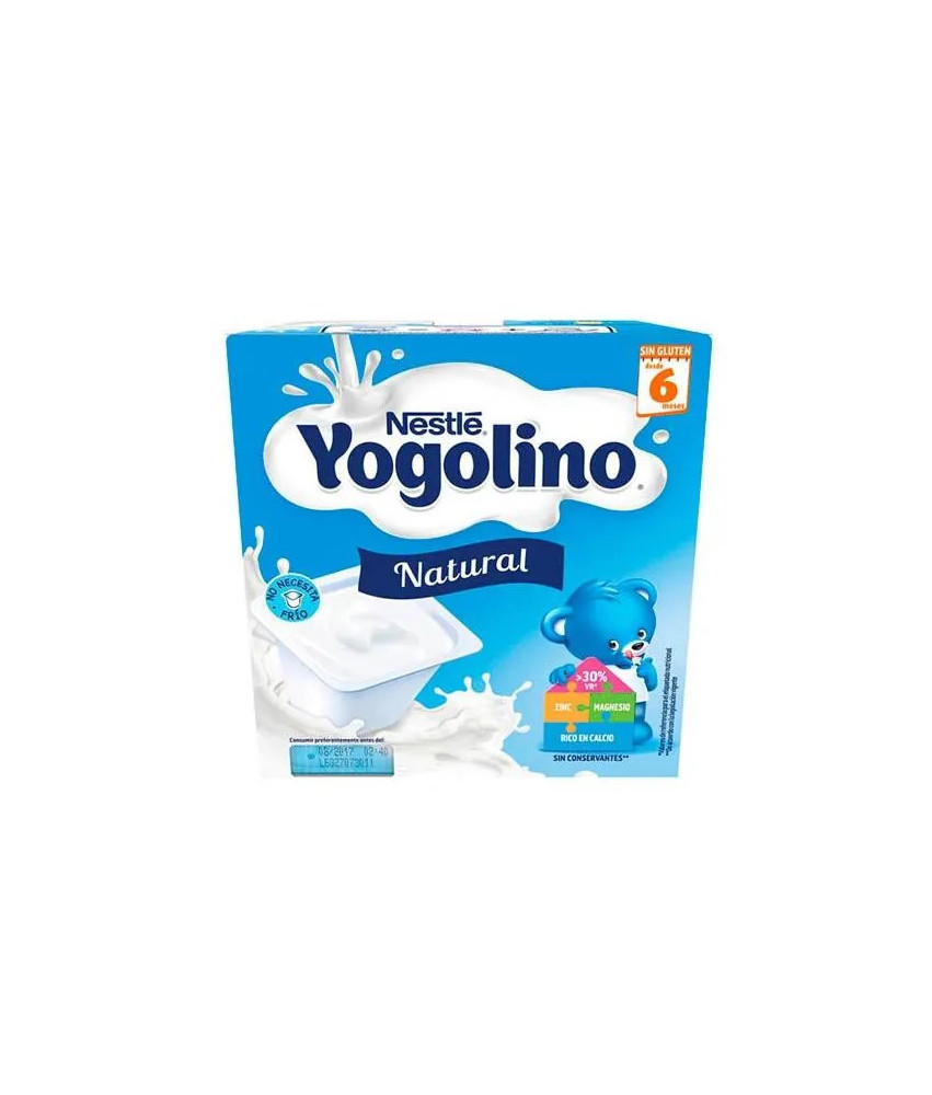 Délicieuses portions naturelles de Nestle Iogolino 4x100