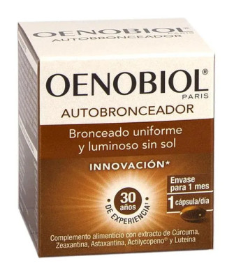 Oenobiol Autobronzant: 30 Capsules pour un teint hâlé naturel