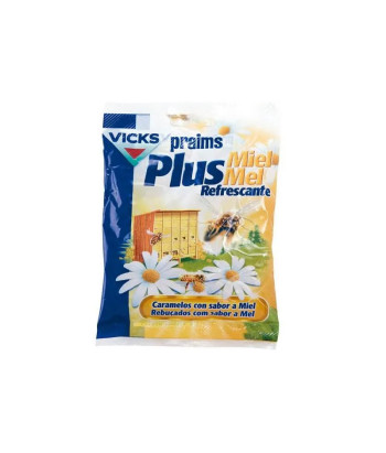 Pastilles rafraîchissantes Vicks Prains Plus Miel 72g
