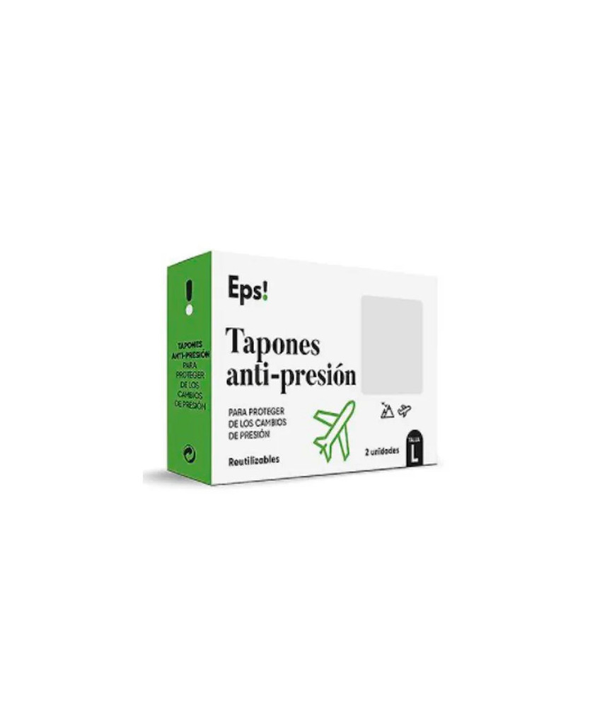Bouchons d'oreille anti-pression EPS Taille L 2 unités