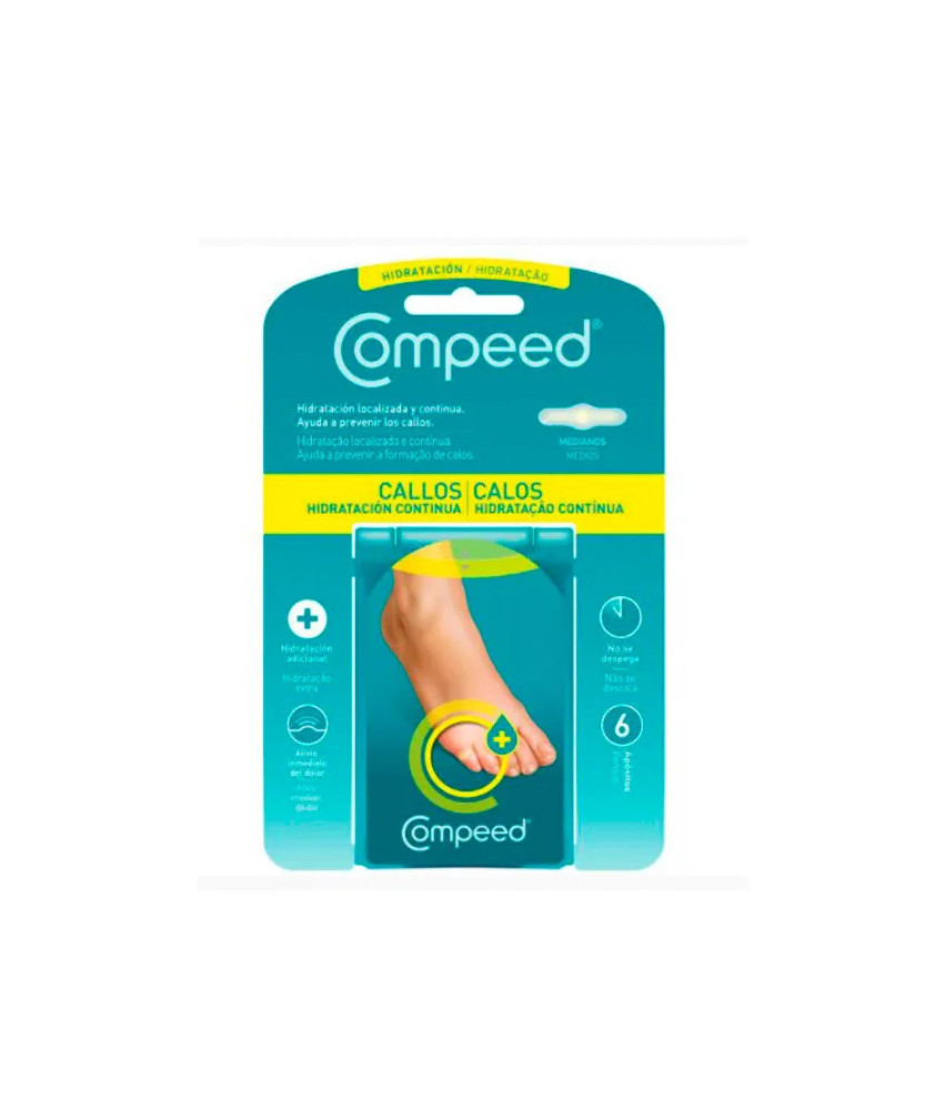 Patchs Compeed Hydratation Continue Callosités 6u
