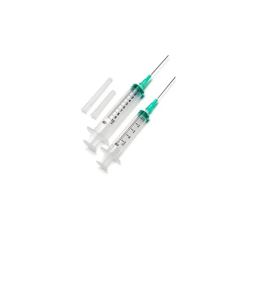 Seringue d'émeraude C/A 10ml 21g 0,8 x 40mm 1 Unité