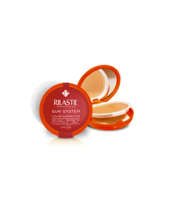 Rilastil Sun System Uniform Compact Cream SPF50+ Shade 02 Dore 10g - Protection solaire efficace
