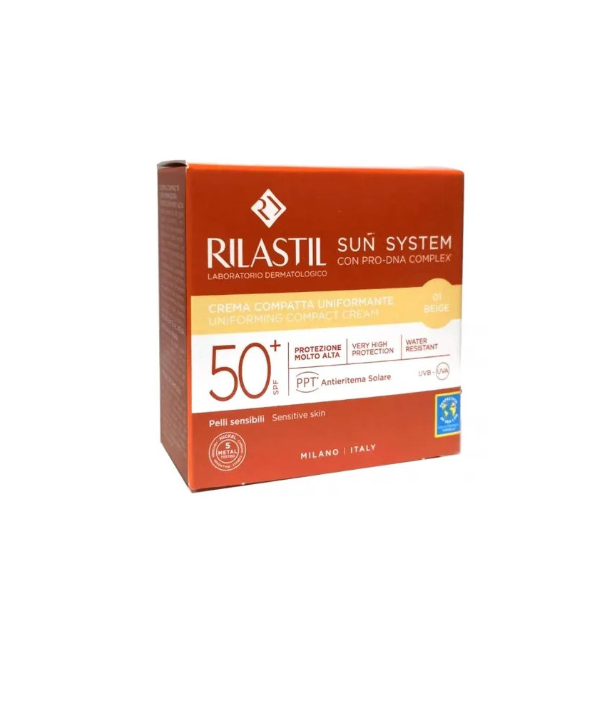 Protection solaire compacte Rilastil SPF50+ Beige 10g