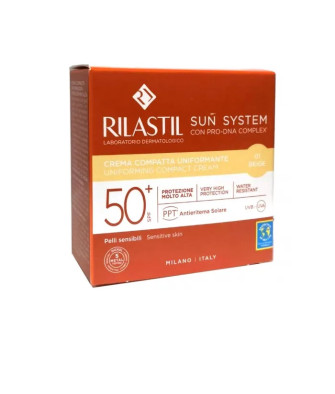 Protection solaire compacte Rilastil SPF50+ Beige 10g