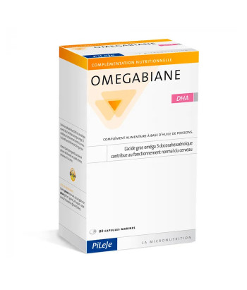 Supplément d'Oméga-3: Pileje Omegabiane Dha 80 Capsules