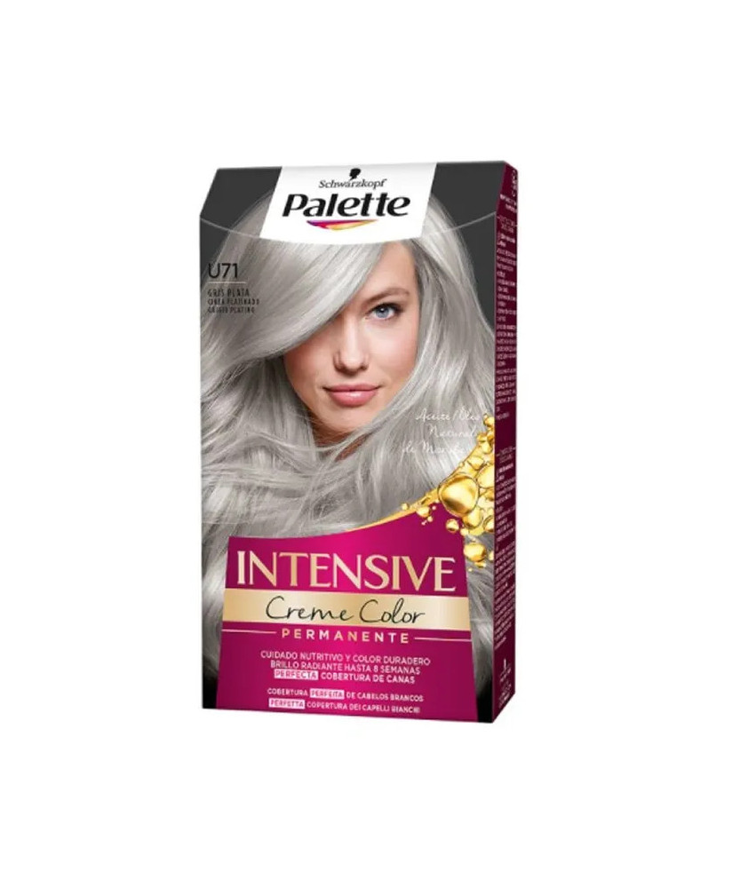 Coloration crème U71 Gris Argent Schwarzkopf Palette Intensive