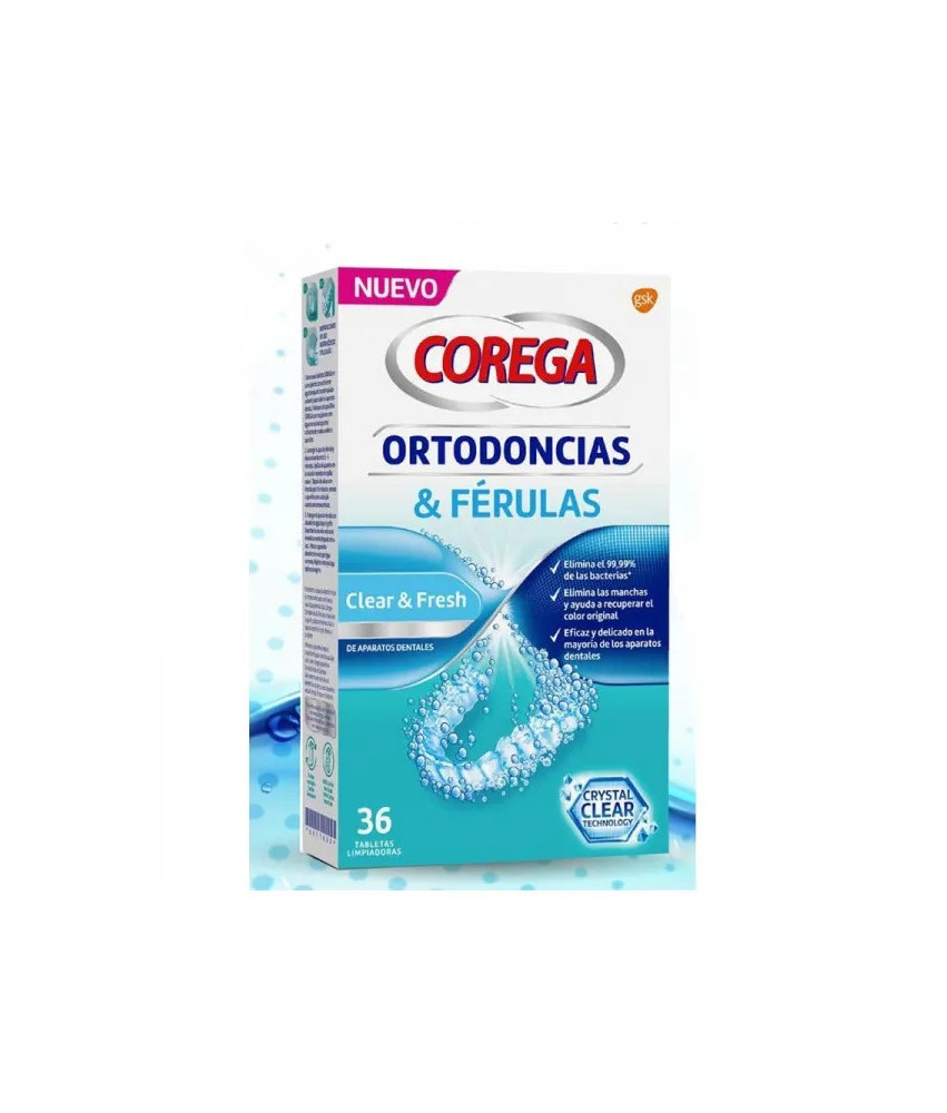 Renforcez vos attelles avec Corega Orthodontie 36 comprimés