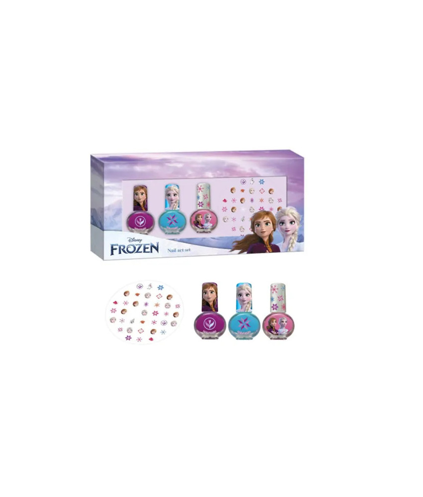 Coffret Nail Art Disney Frozen 4 Produits