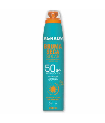 Protection solaire maximale avec Agrado Sun Dry Mist SPF50