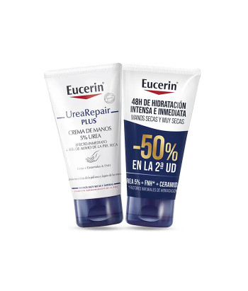Crème mains Eucerin Urea Repair Plus x2
