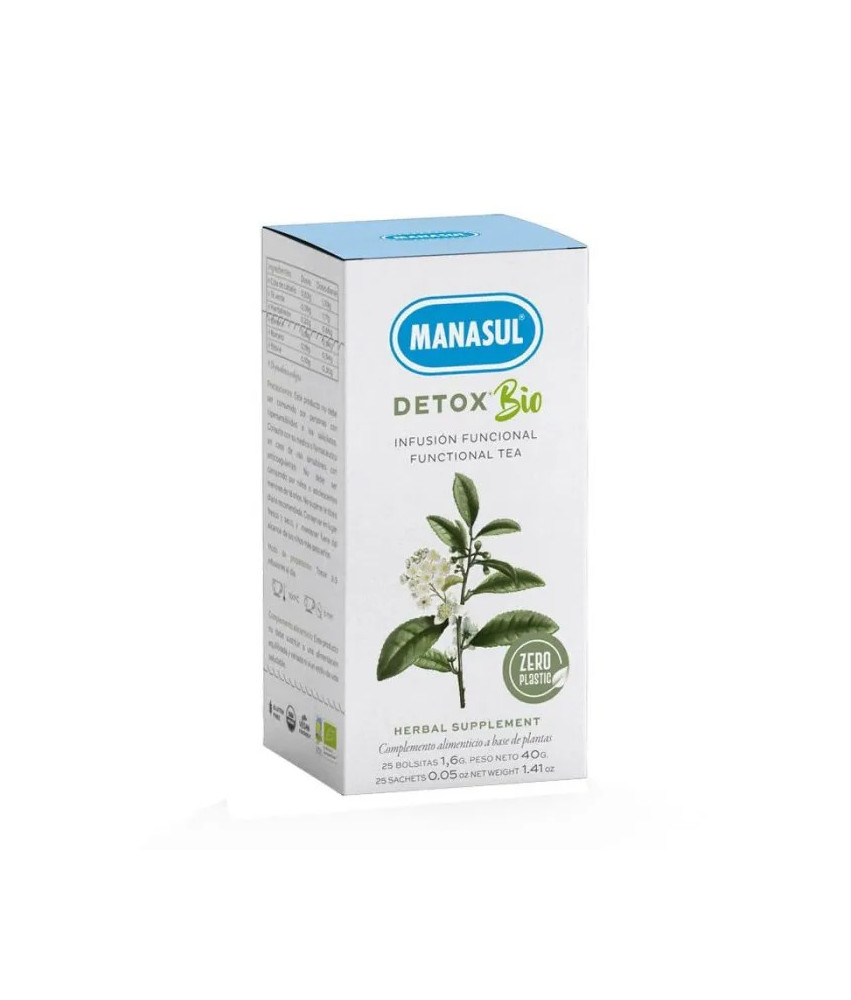 Détox Bio Manasul 25 Sachets - Nettoyez votre corps naturellement