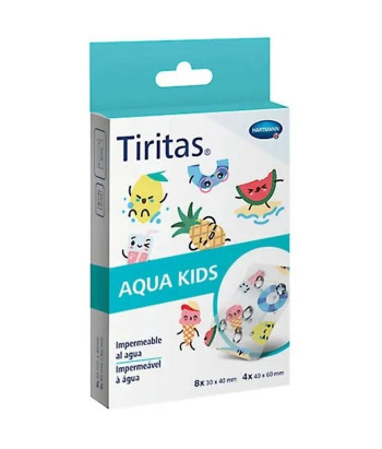 Pansements Adhésifs Aqua Kids 2 Tailles 12U