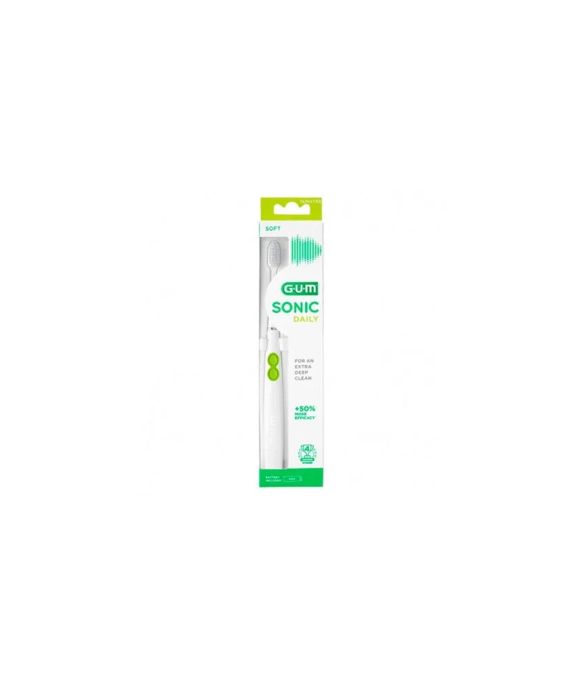Brosse à dents électrique Gum Sonic Daily - Blanche