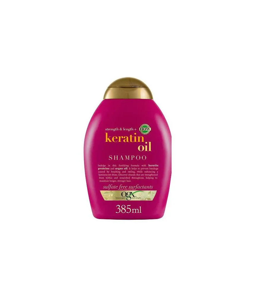 Shampooing anti-casse à l'huile de kératine Ogx 385ml