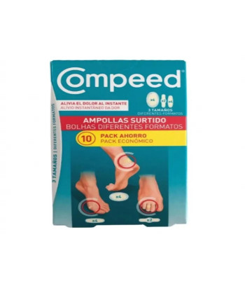 Compeed Blisters : 10 patchs mixtes pour soulager les ampoules