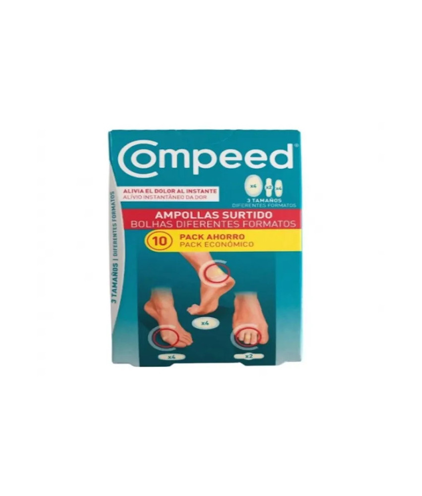 Compeed Blisters : 10 patchs mixtes pour soulager les ampoules