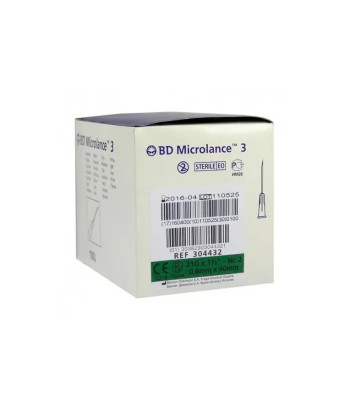 Aiguille BD Microlance 0,8mm x 40mm - 100 Unités