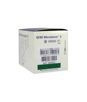 Aiguille BD Microlance 0,8mm x 40mm - 100 Unités