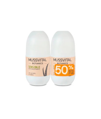Ensemble 2 Déodorants Sensibles Mussvital Botanics 75ml