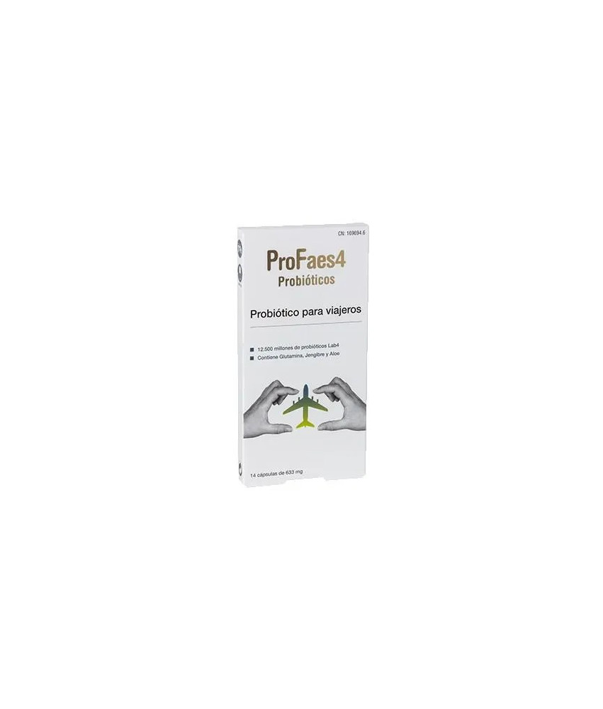 Profaes4 Probiotique Voyageurs: 14 Capsules de 633mg