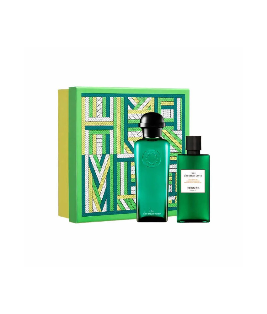 Coffret Hermès Eau D'Orange Verte 100ml: 2 Produits Parfumés