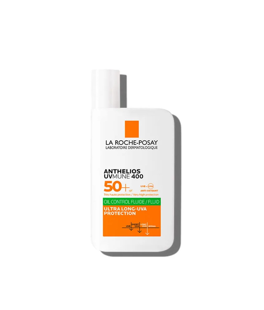 Protection solaire et contrôle de l'huile: Fluide SPF50+ La Roche Posay Anthelios Uv-Mune 400 - 50ml