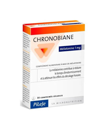 Complément alimentaire Pileje Chronobiane Melatonin 1mg - 30 comprimés