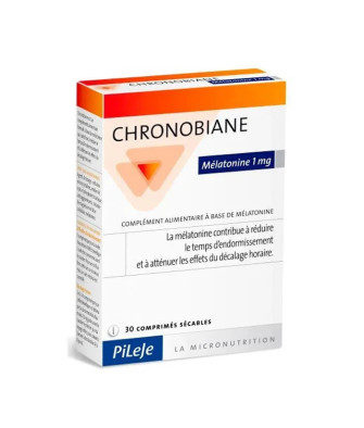 Complément alimentaire Pileje Chronobiane Melatonin 1mg - 30 comprimés
