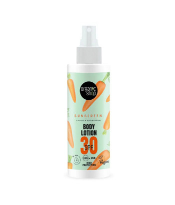 Lotion Corporelle SPF30 Carotte Bio 150ml