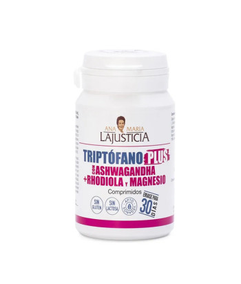Complément Tryptophane + Ashwagandha, Rhodiola et Magnésium 60 comprimés