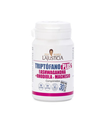 Complément Tryptophane + Ashwagandha, Rhodiola et Magnésium 60 comprimés